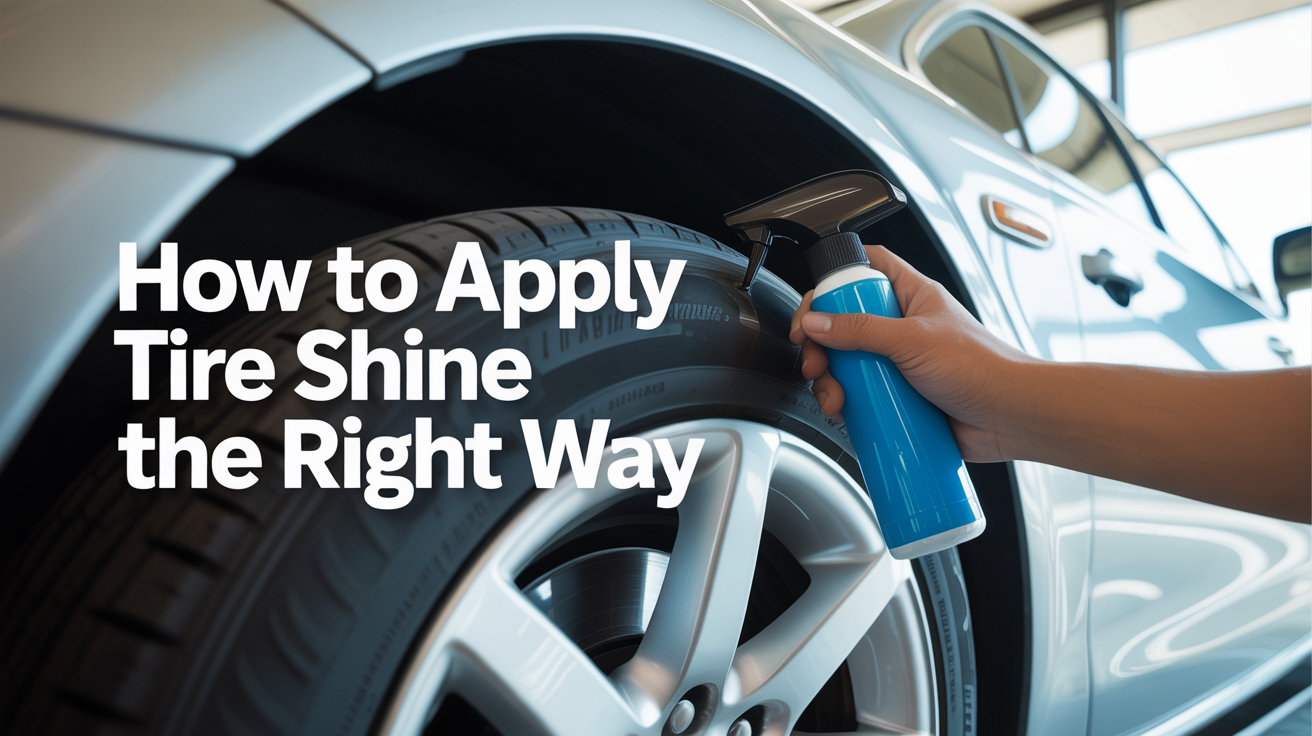 How to Apply Tire Shine the Right Way